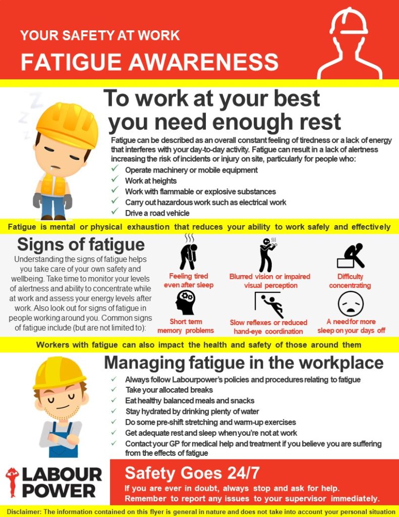 This week's Tuesday Safety Tip is about Identifying Fatigue. Fatigue is the  condition of being…